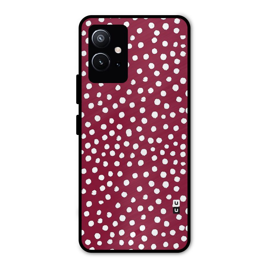 Best Dots Pattern Metal Back Case for Vivo Y75 5G