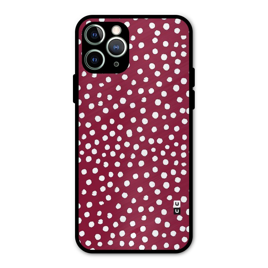 Best Dots Pattern Metal Back Case for iPhone 11 Pro Max