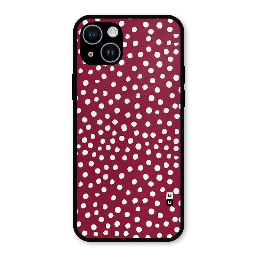 Best Dots Pattern Metal Back Case for iPhone 14