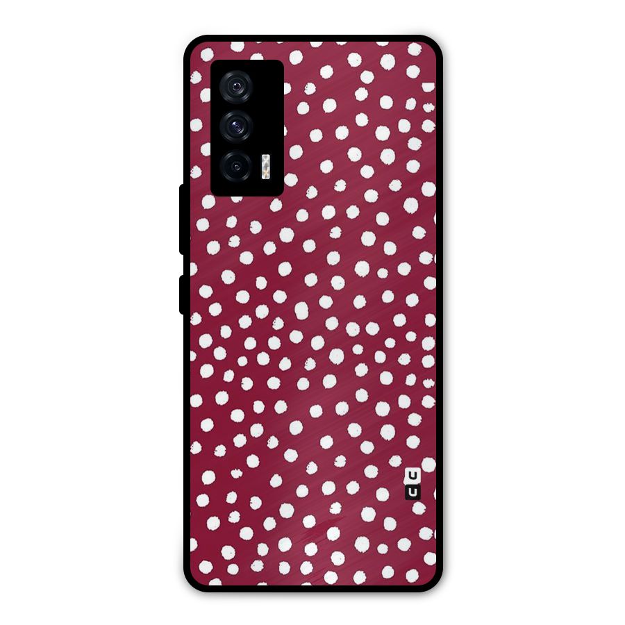 Best Dots Pattern Metal Back Case for iQOO 7 5G