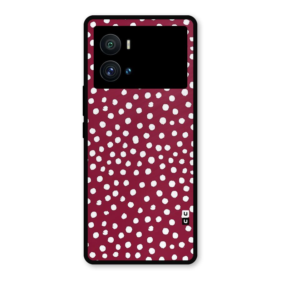 Best Dots Pattern Metal Back Case for iQOO 9 Pro