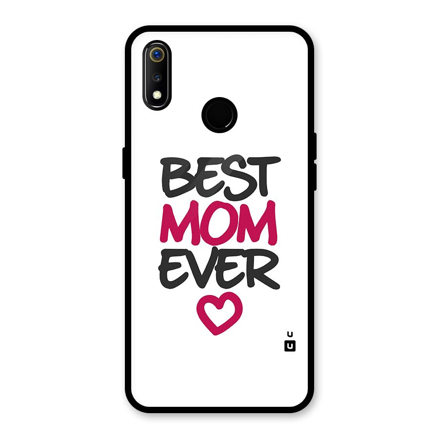 Best Mom Ever Glass Back Case for Realme 3i