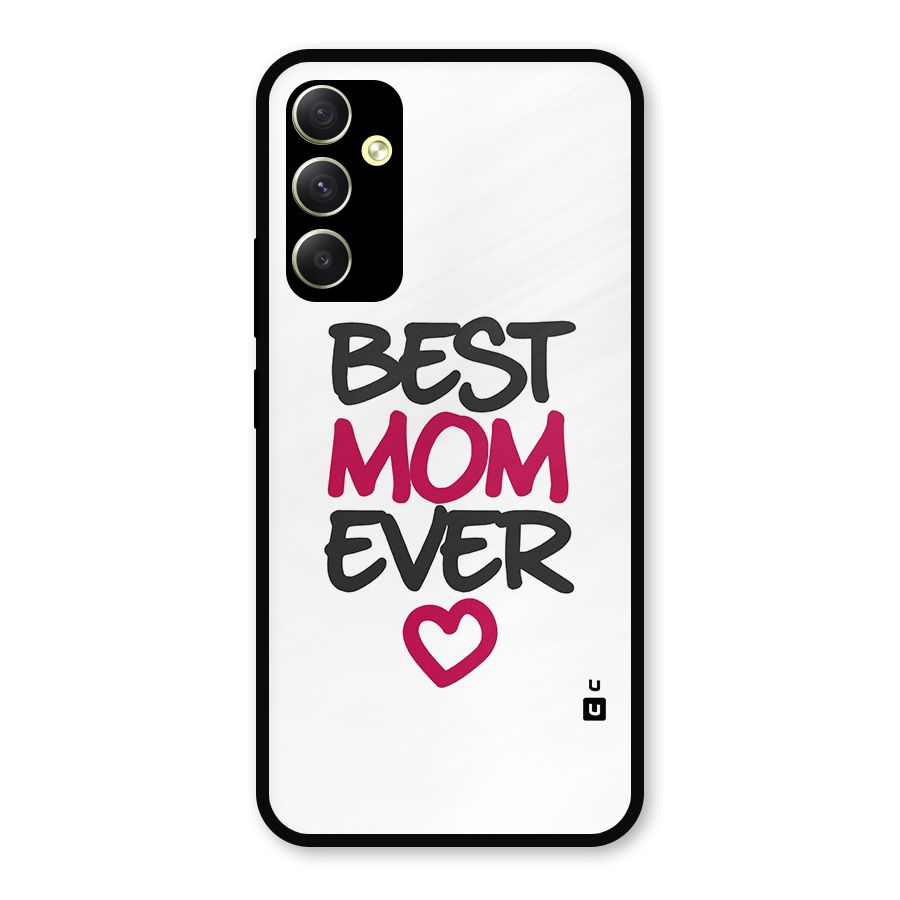 Best Mom Ever Metal Back Case for Galaxy A34