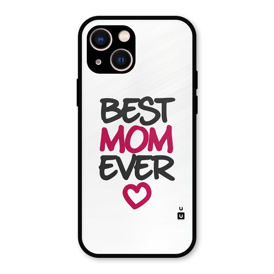 Best Mom Ever Metal Back Case for iPhone 13