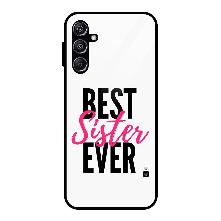 Best Sister Ever Glass Back Case for Galaxy M34 5G