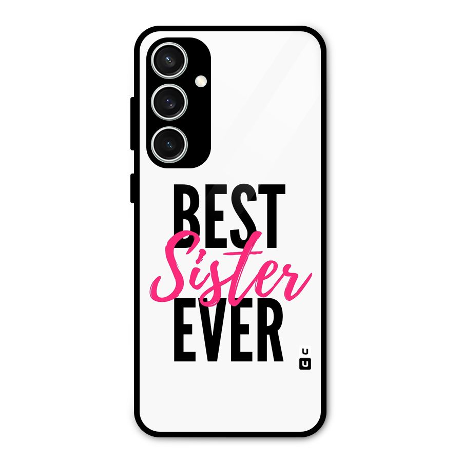 Best Sister Ever Glass Back Case for Galaxy S23 FE