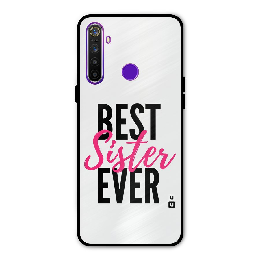 Best Sister Ever Glass Back Case for Realme 5s