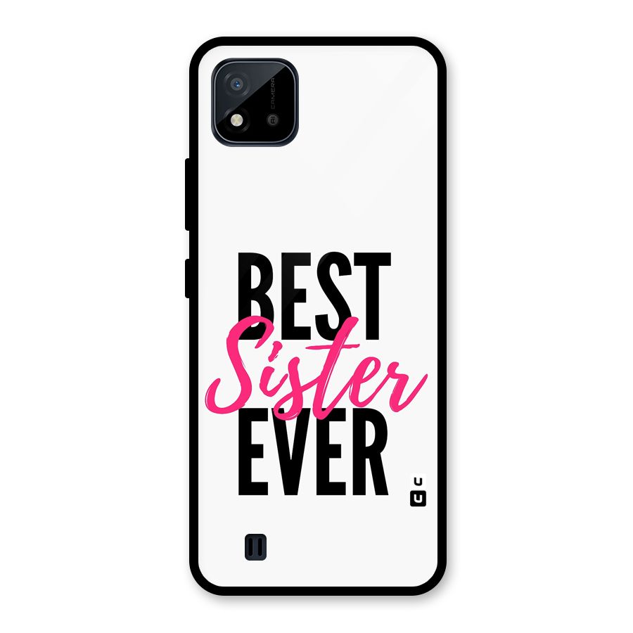 Best Sister Ever Glass Back Case for Realme C11 2021