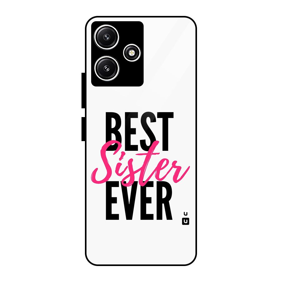 Best Sister Ever Glass Back Case for Redmi 12 5G