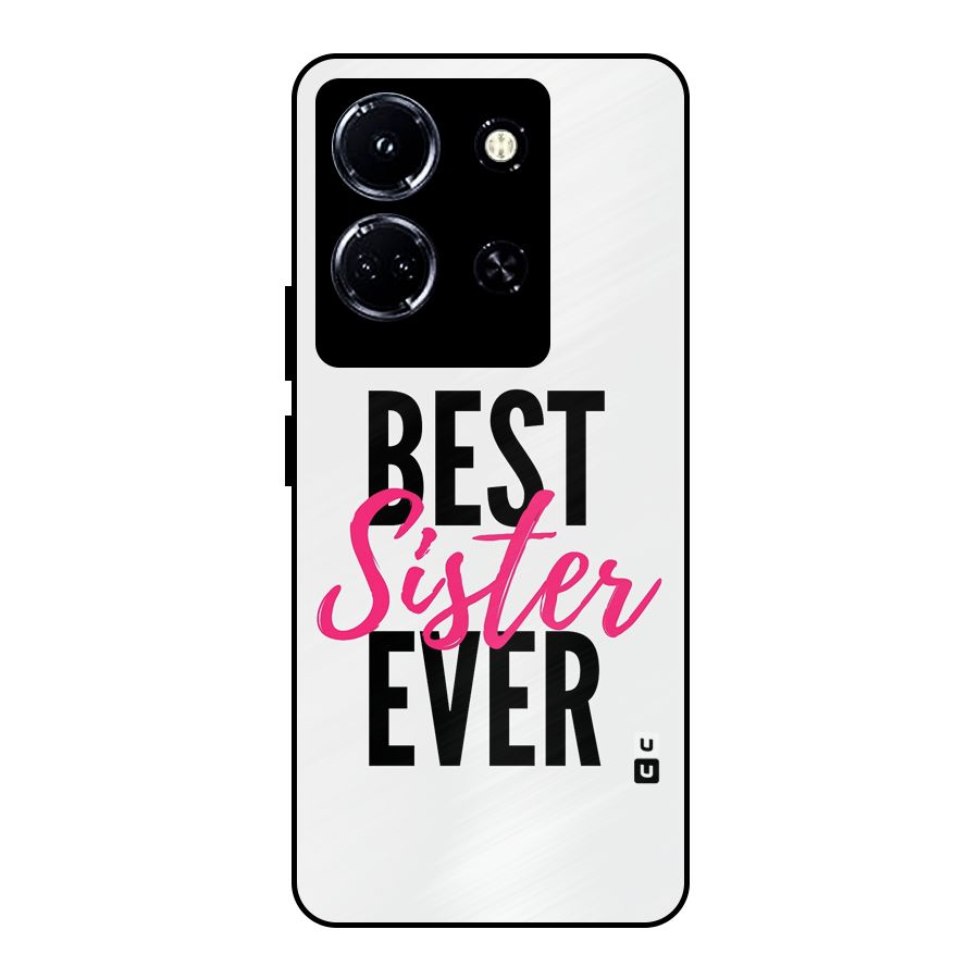 Best Sister Ever Metal Back Case for Infinix Note 30 5G