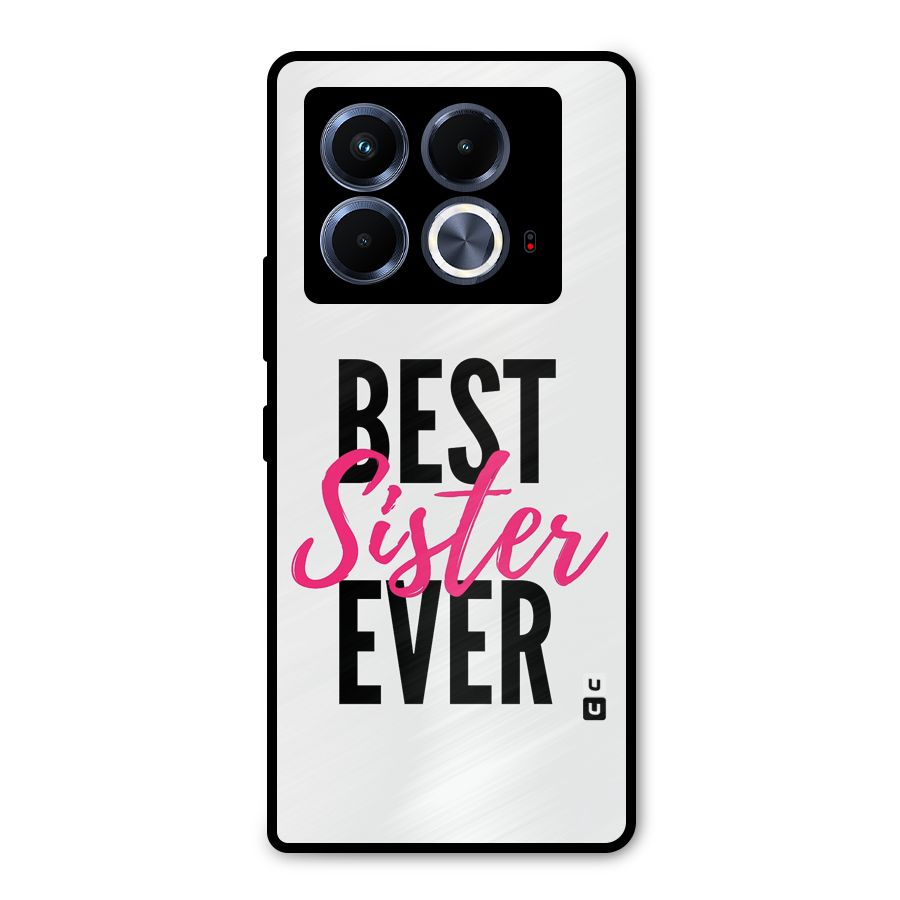 Best Sister Ever Metal Back Case for Infinix Note 40 5G