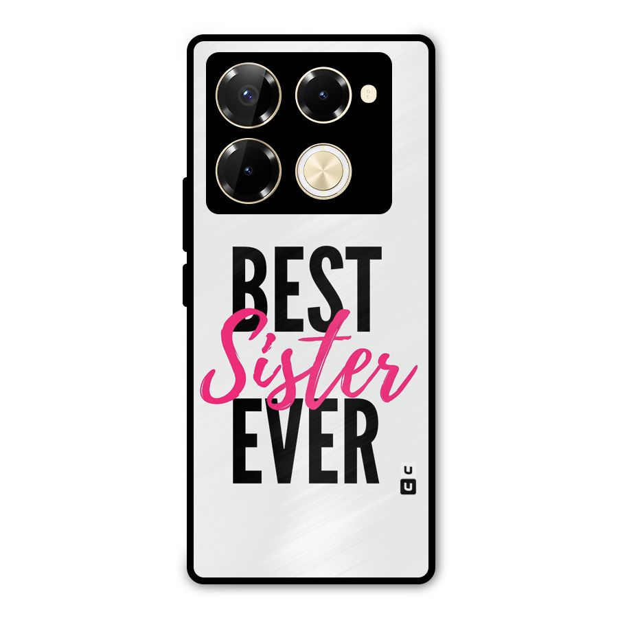 Best Sister Ever Metal Back Case for Infinix Note 40 Pro Plus