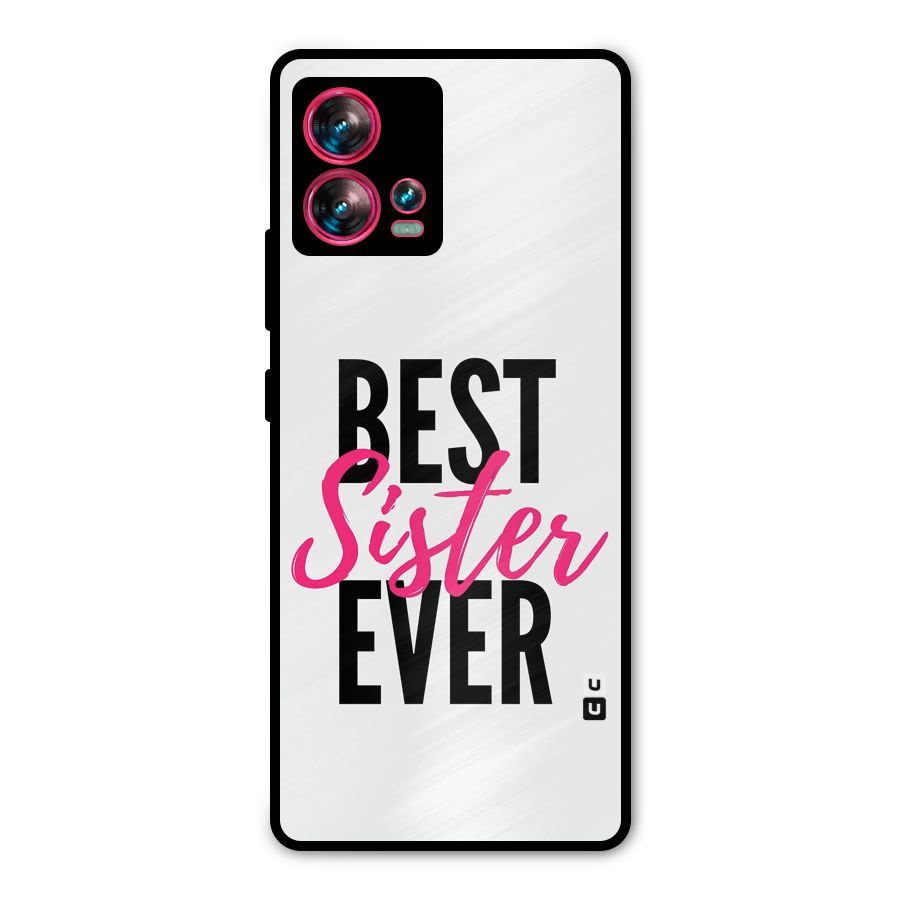 Best Sister Ever Metal Back Case for Motorola Edge 30 Fusion