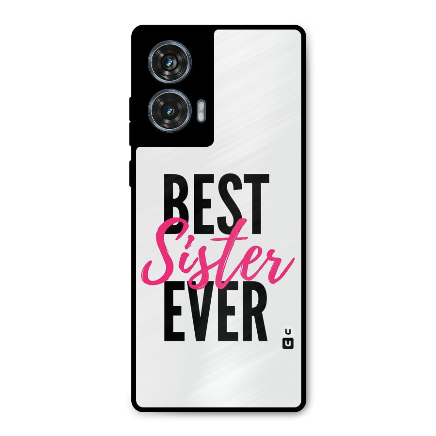 Best Sister Ever Metal Back Case for Motorola Edge 50 Fusion