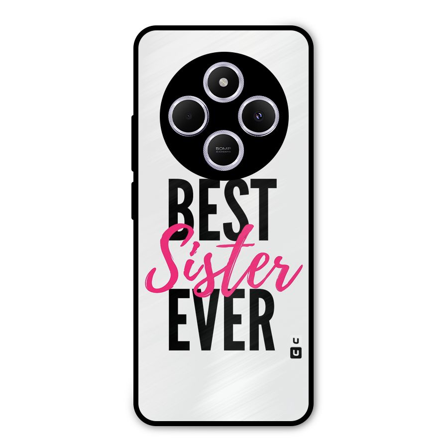 Best Sister Ever Metal Back Case for Poco C75 5G