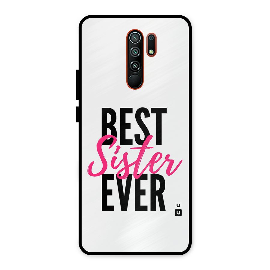 Best Sister Ever Metal Back Case for Redmi 9 Prime
