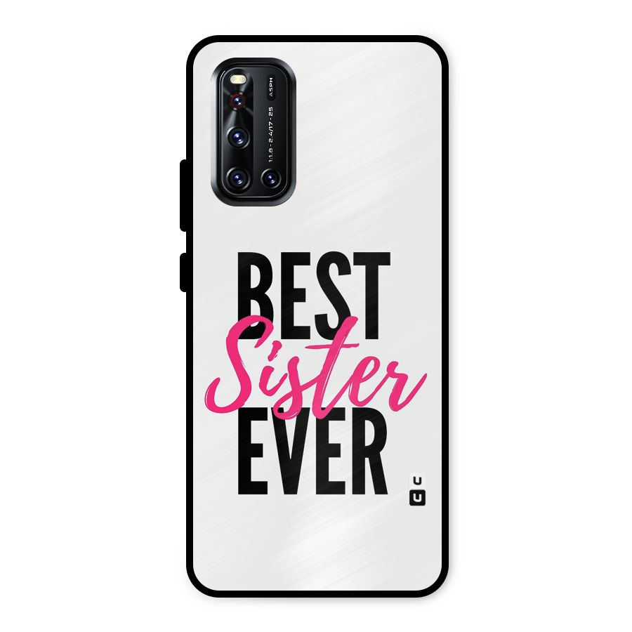 Best Sister Ever Metal Back Case for Vivo V19