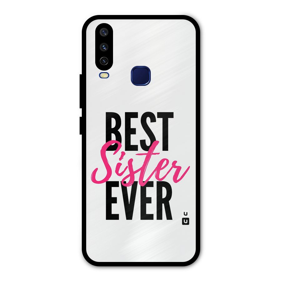Best Sister Ever Metal Back Case for Vivo Y15