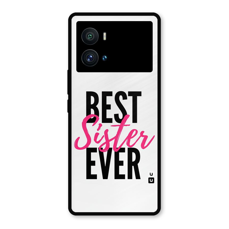 Best Sister Ever Metal Back Case for iQOO 9 Pro