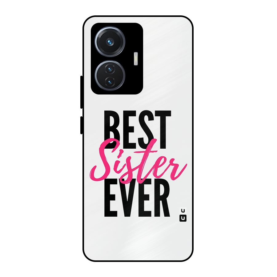 Best Sister Ever Metal Back Case for iQOO Z6 44W