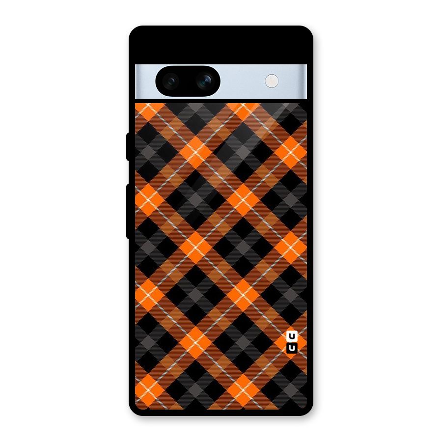 Best Textile Pattern Glass Back Case for Google Pixel 7a