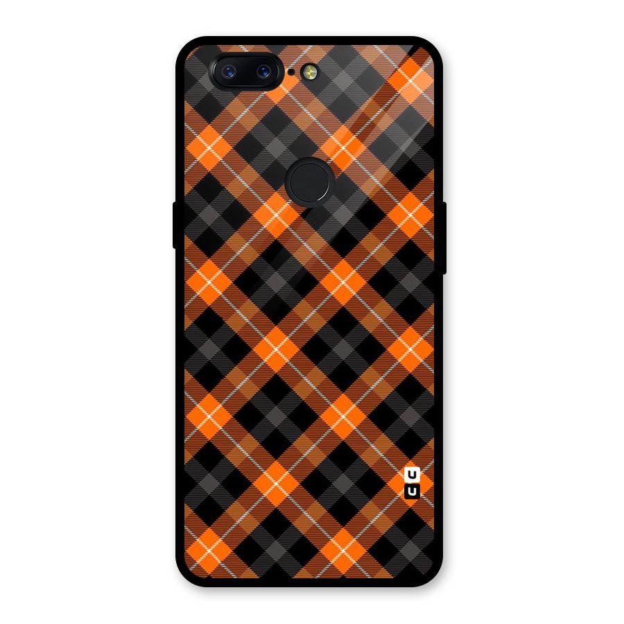 Best Textile Pattern Glass Back Case for OnePlus 5T