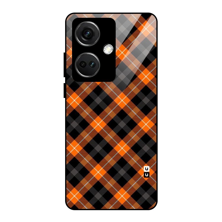 Best Textile Pattern Glass Back Case for OnePlus Nord CE 3 5G