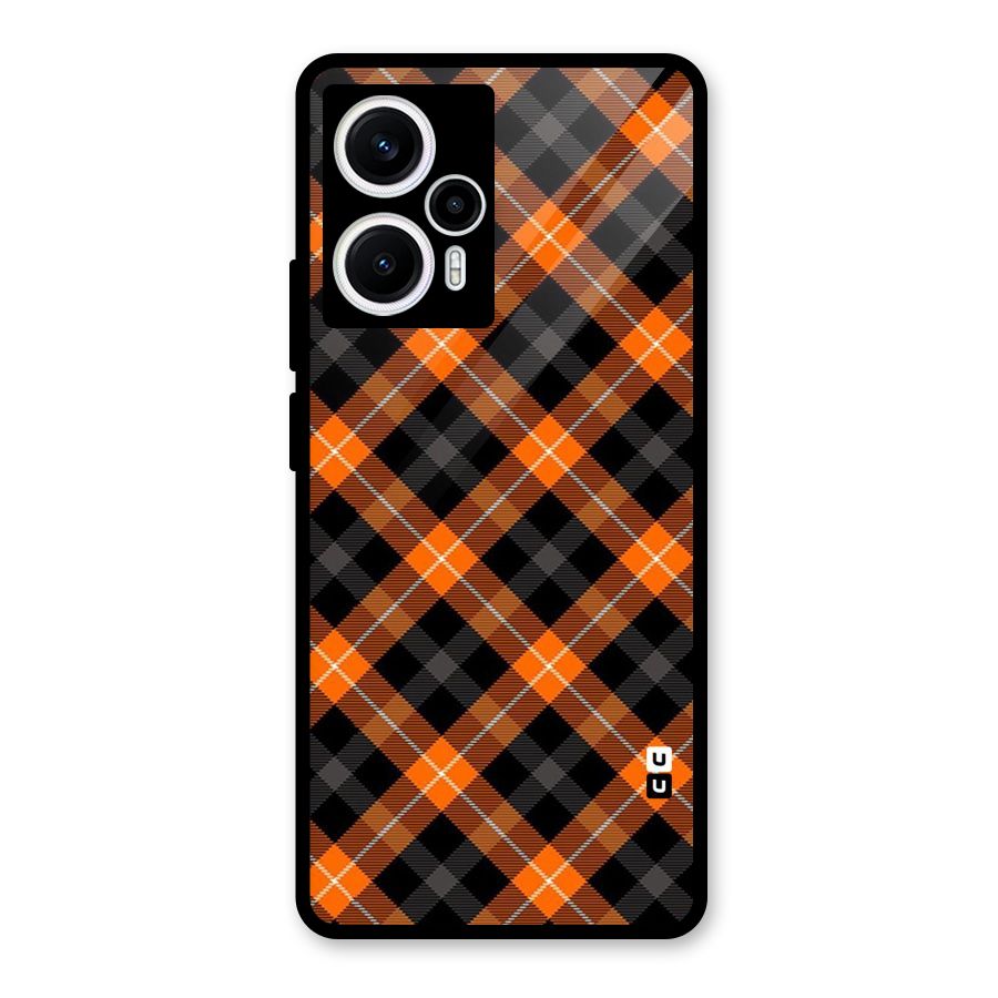 Best Textile Pattern Glass Back Case for Poco F5