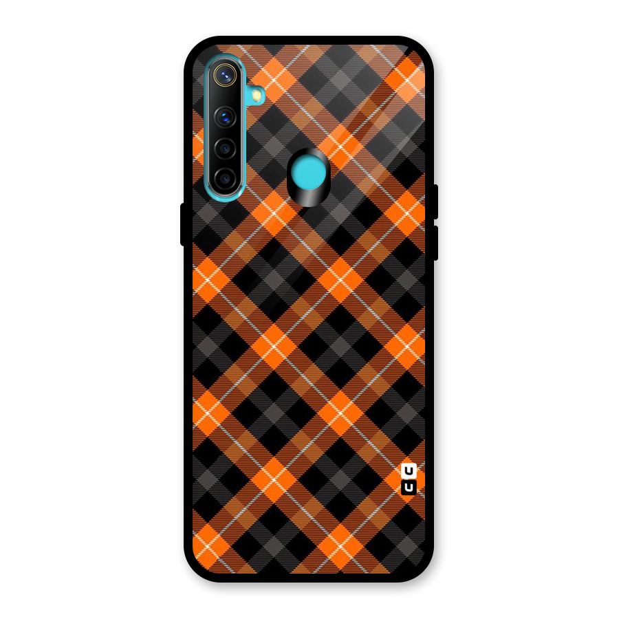 Best Textile Pattern Glass Back Case for Realme 5i