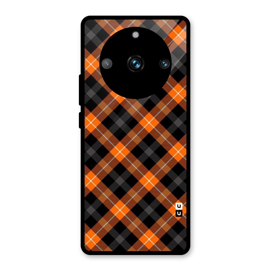 Best Textile Pattern Glass Back Case for Realme Narzo 60 Pro