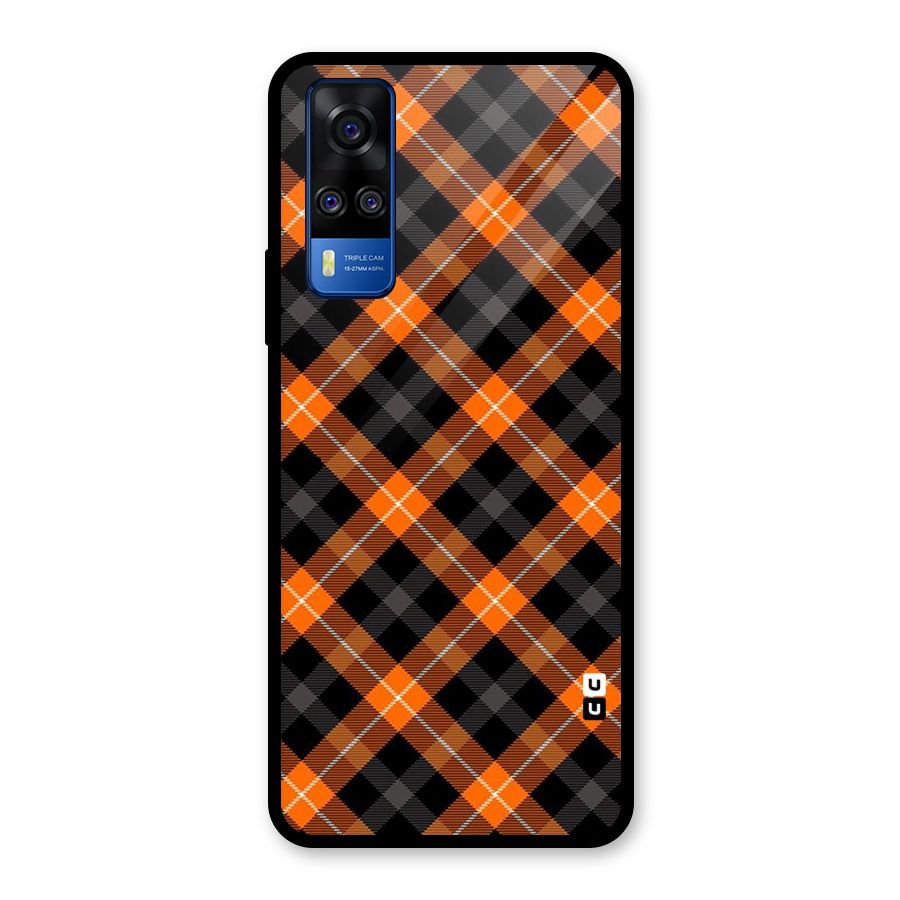 Best Textile Pattern Glass Back Case for Vivo Y31