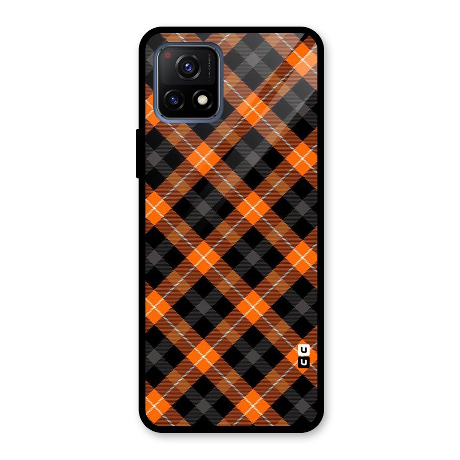 Best Textile Pattern Glass Back Case for Vivo Y72 5G