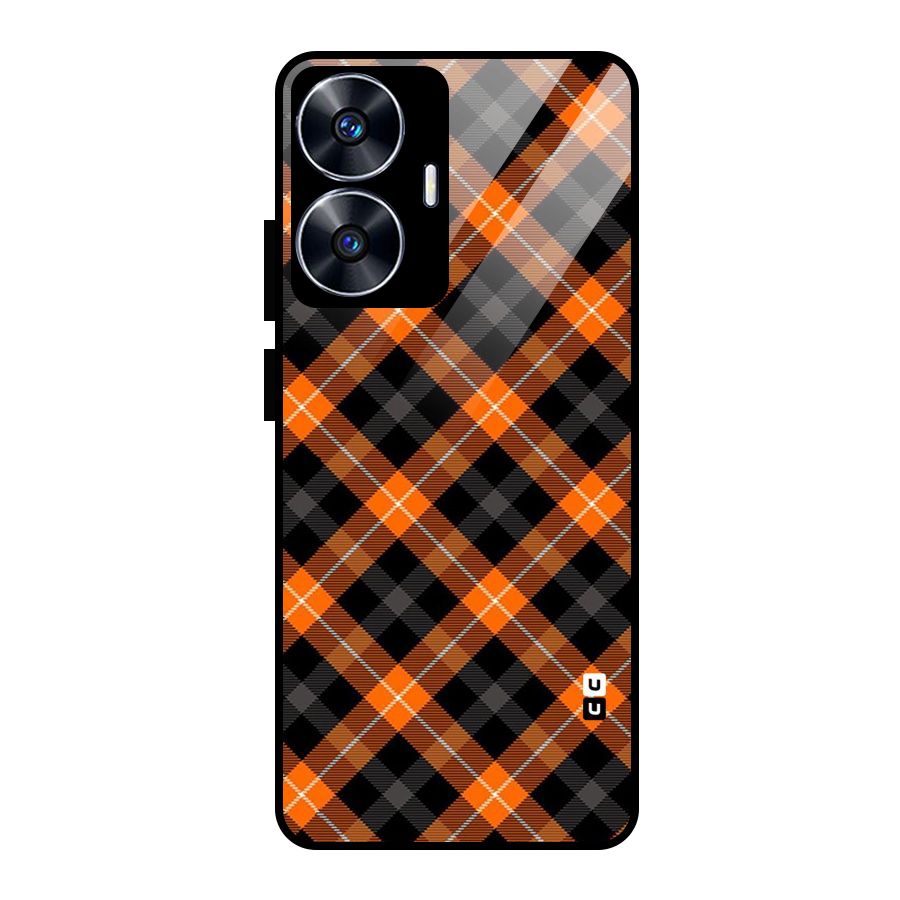 Best Textile Pattern Glass Back Case for realme C55