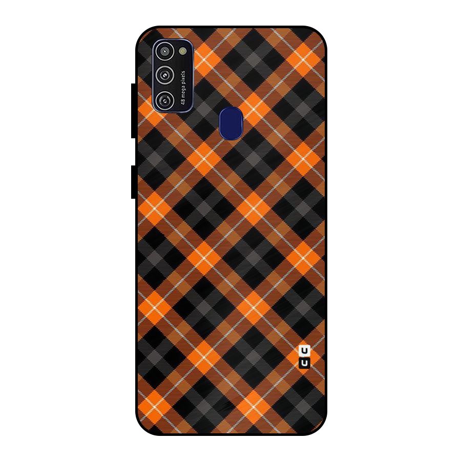 Best Textile Pattern Metal Back Case for Galaxy M21