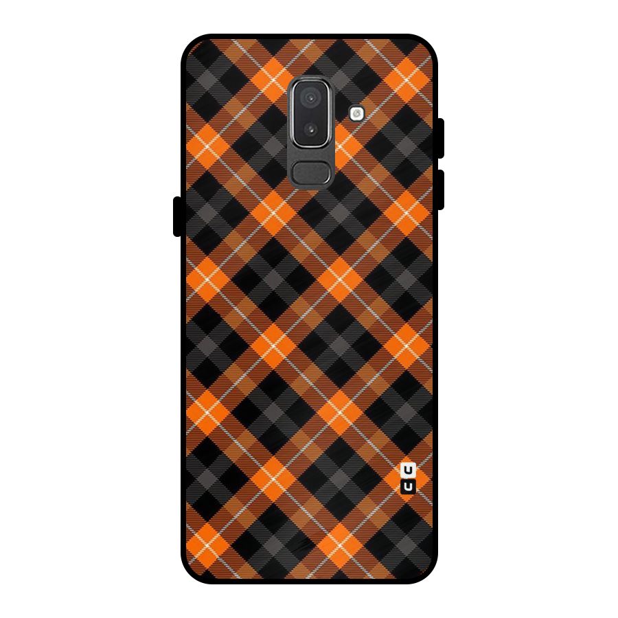Best Textile Pattern Metal Back Case for Galaxy On8 (2018)