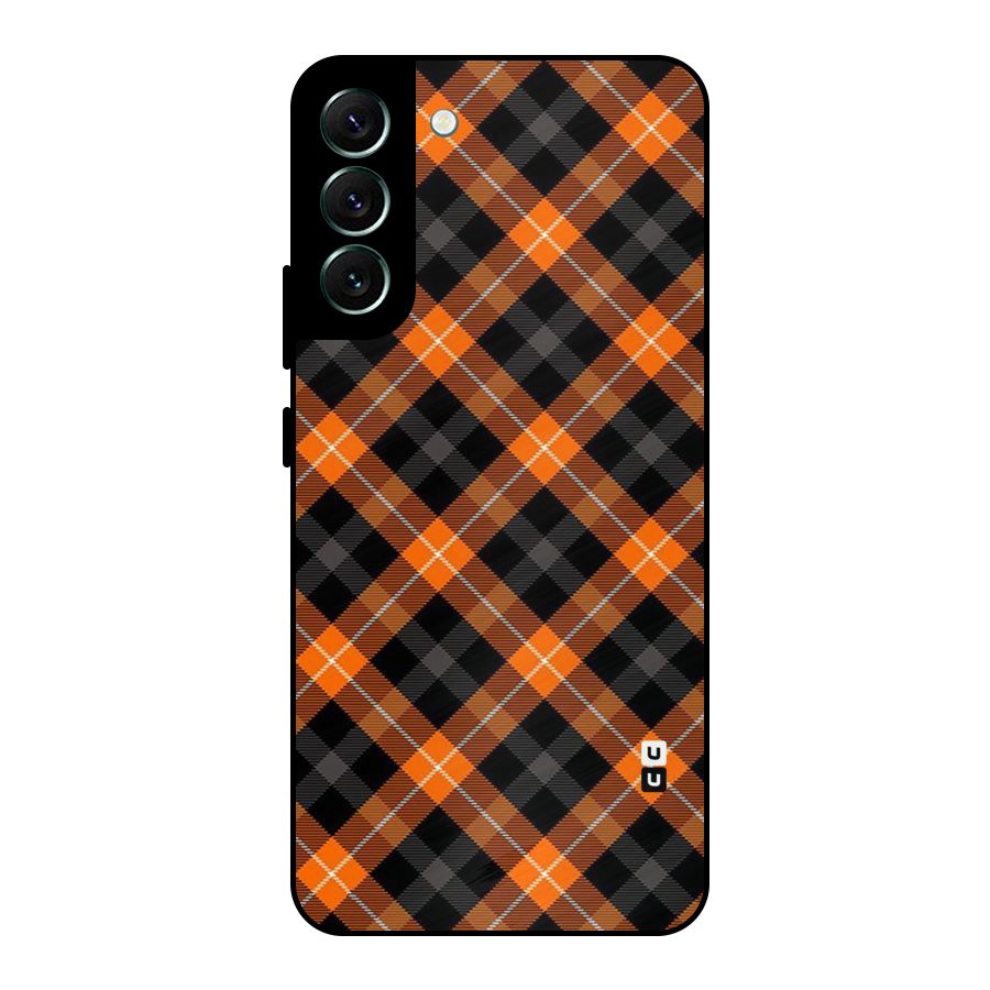 Best Textile Pattern Metal Back Case for Galaxy S22 Plus 5G
