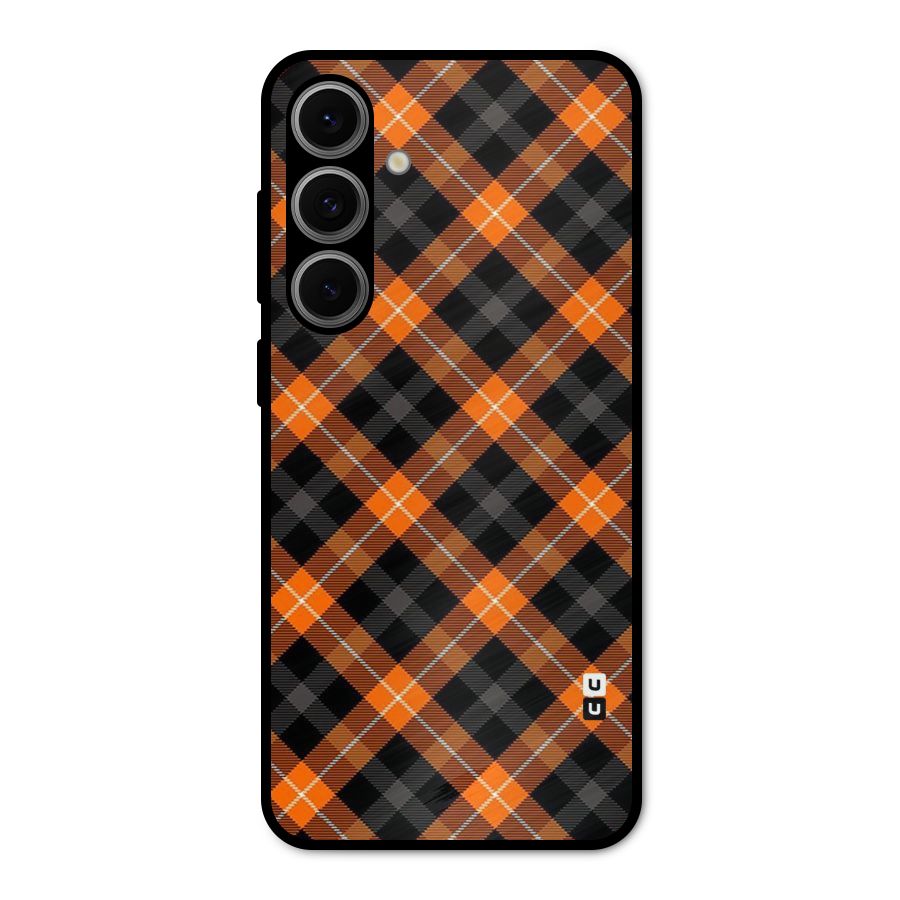 Best Textile Pattern Metal Back Case for Galaxy S24 FE