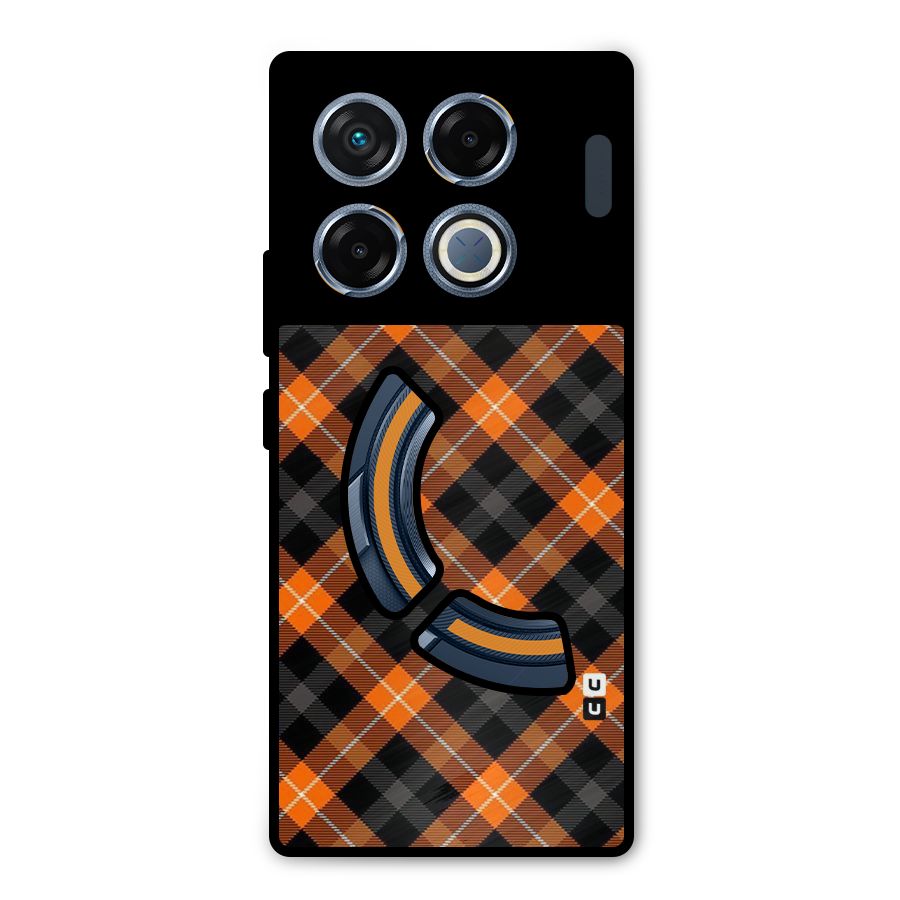 Best Textile Pattern Metal Back Case for Infinix GT 20 Pro