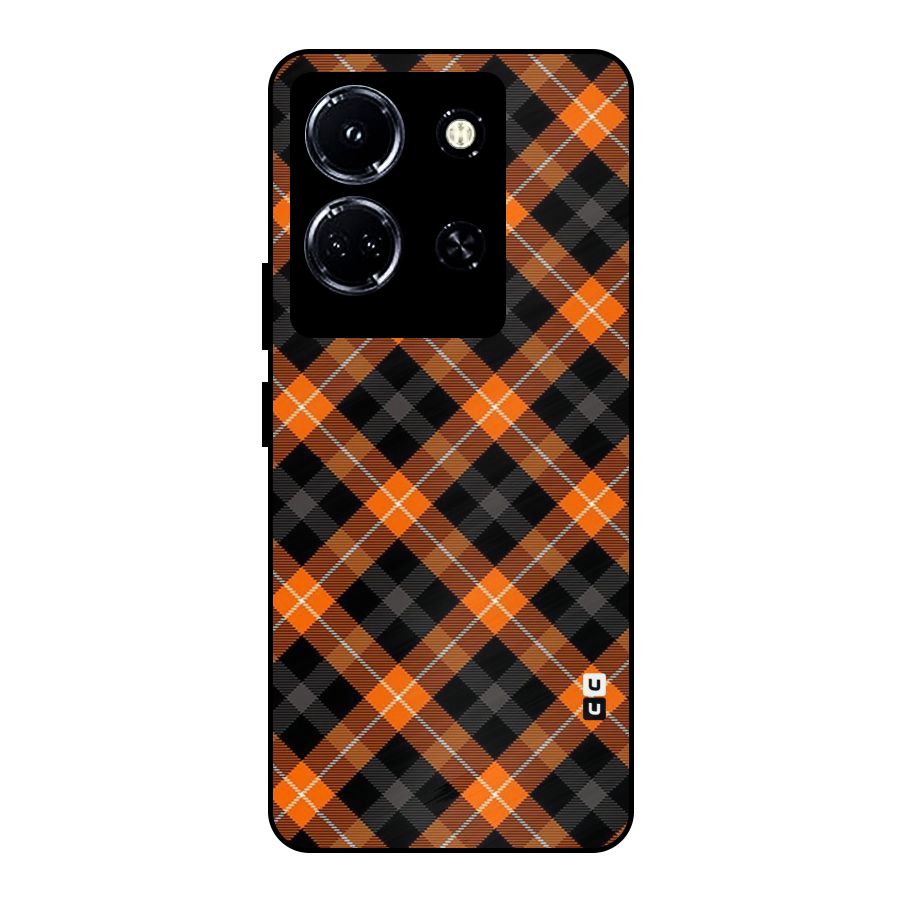 Best Textile Pattern Metal Back Case for Infinix Note 30 5G