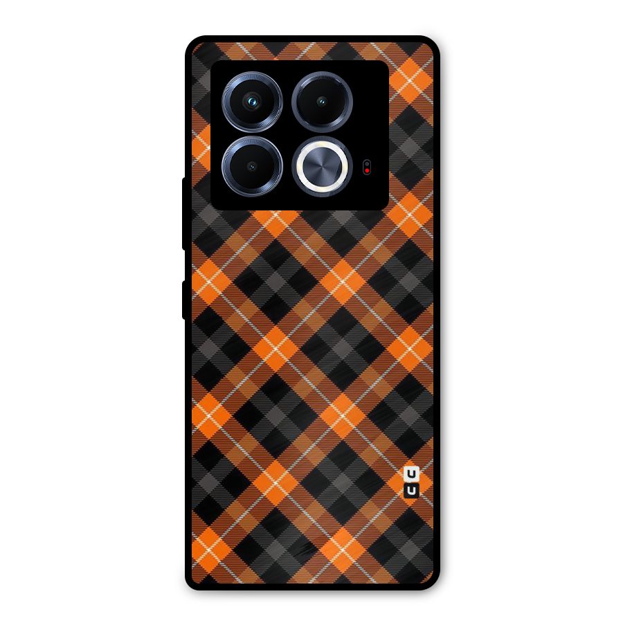Best Textile Pattern Metal Back Case for Infinix Note 40 5G