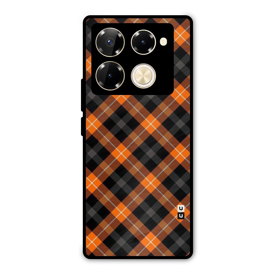 Best Textile Pattern Metal Back Case for Infinix Note 40 Pro