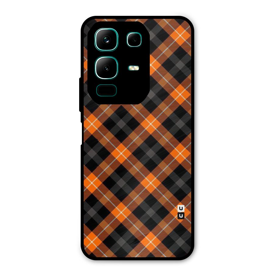 Best Textile Pattern Metal Back Case for Infinix Note 50x