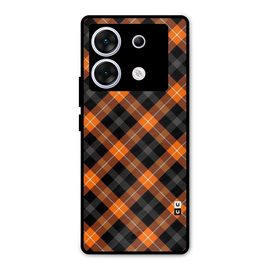 Best Textile Pattern Metal Back Case for Infinix Zero 30 5G