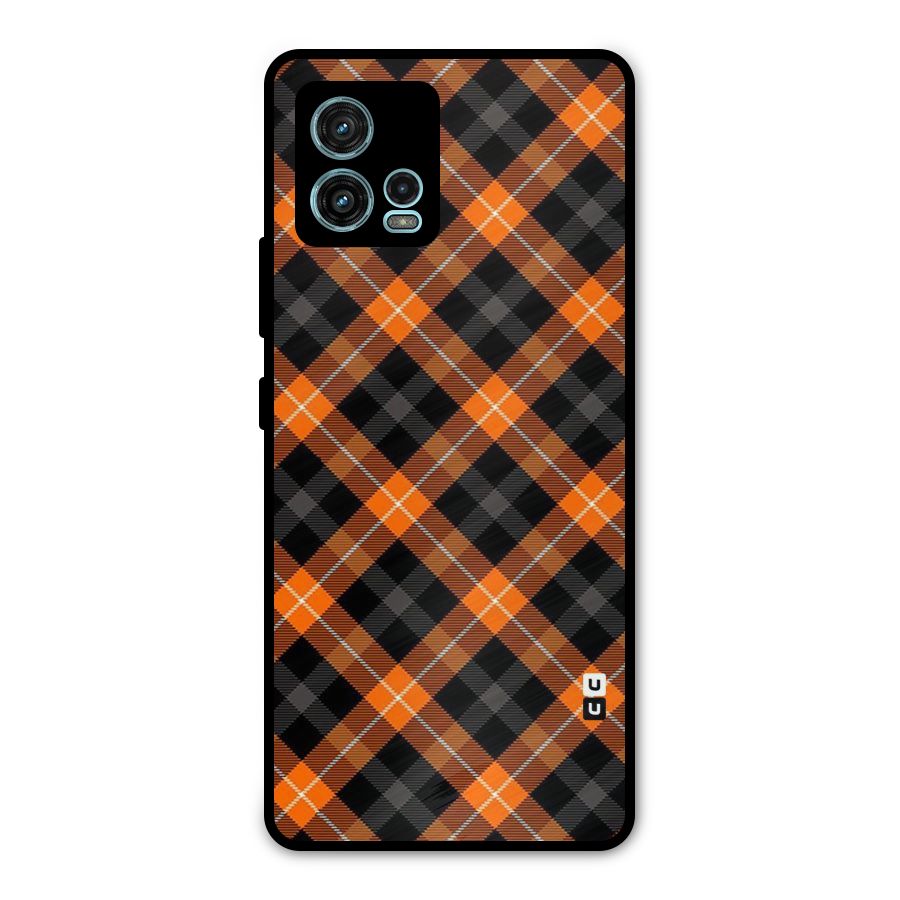 Best Textile Pattern Metal Back Case for Moto G72