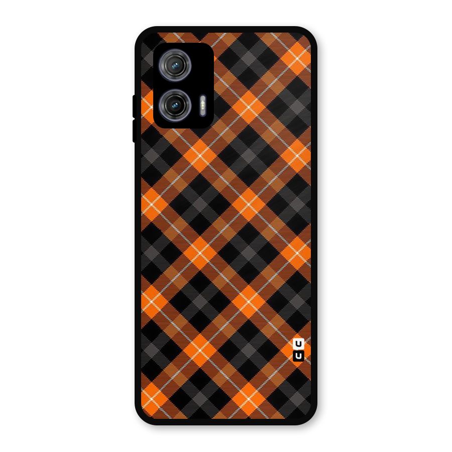 Best Textile Pattern Metal Back Case for Moto G73