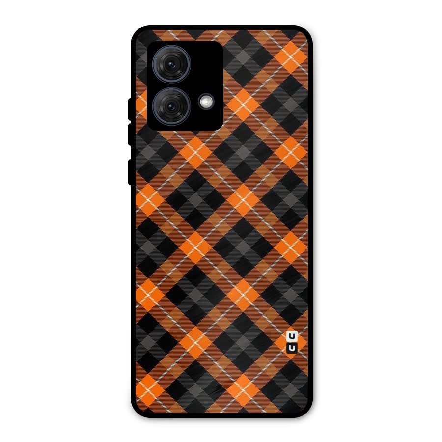 Best Textile Pattern Metal Back Case for Moto G84