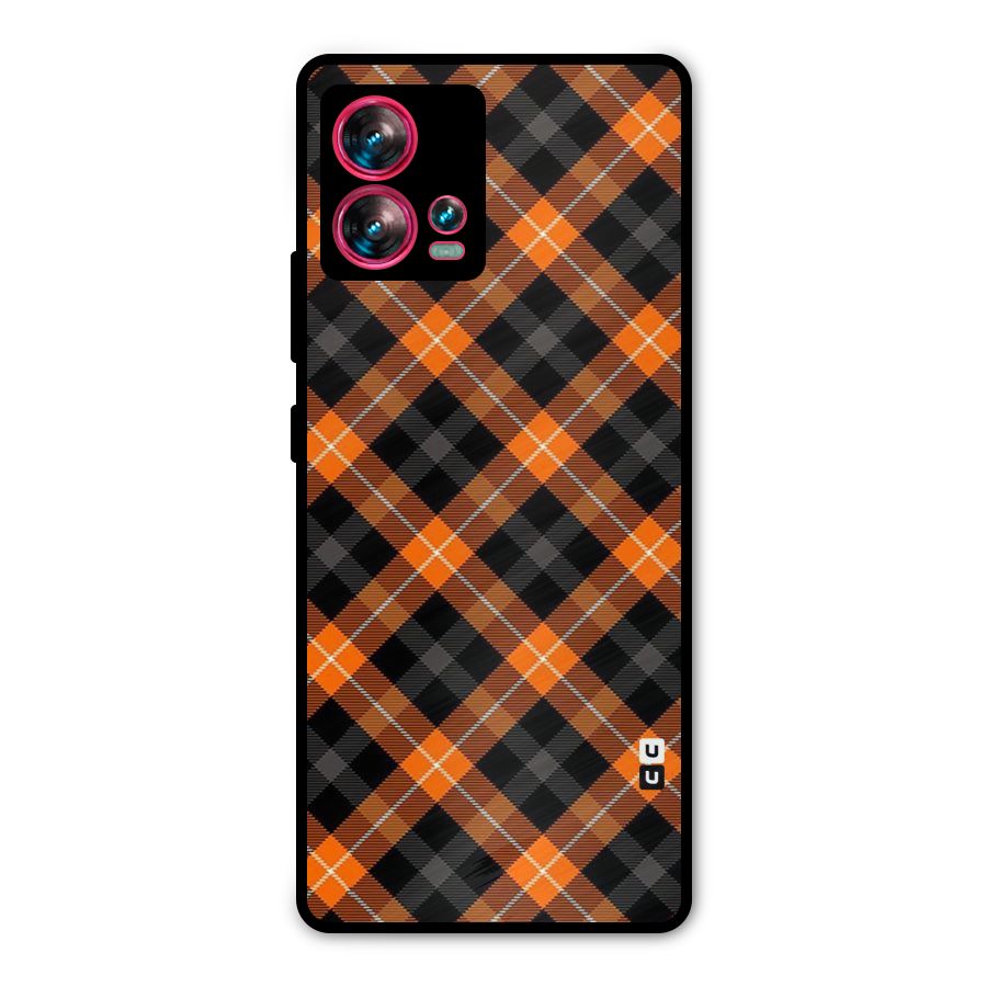Best Textile Pattern Metal Back Case for Motorola Edge 30 Fusion