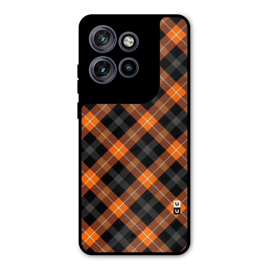 Best Textile Pattern Metal Back Case for Motorola Edge 50 Neo
