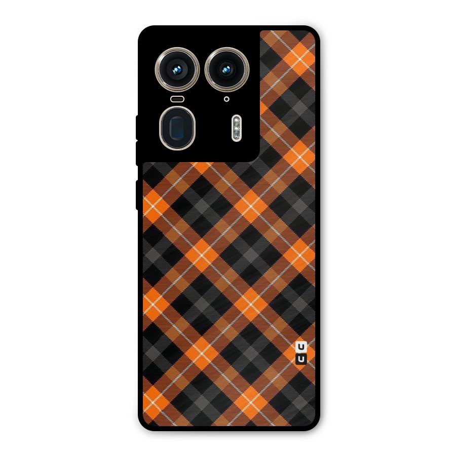 Best Textile Pattern Metal Back Case for Motorola Edge 50 Ultra