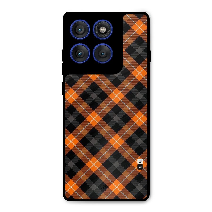 Best Textile Pattern Metal Back Case for Motorola Edge 60 Pro